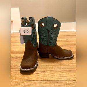 Girl's Teal Masterson Western Cowboy Boots Size 8.5